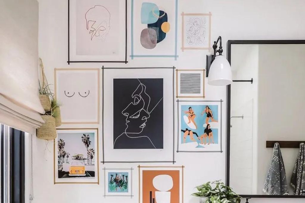 decorative washi tape picture frames
