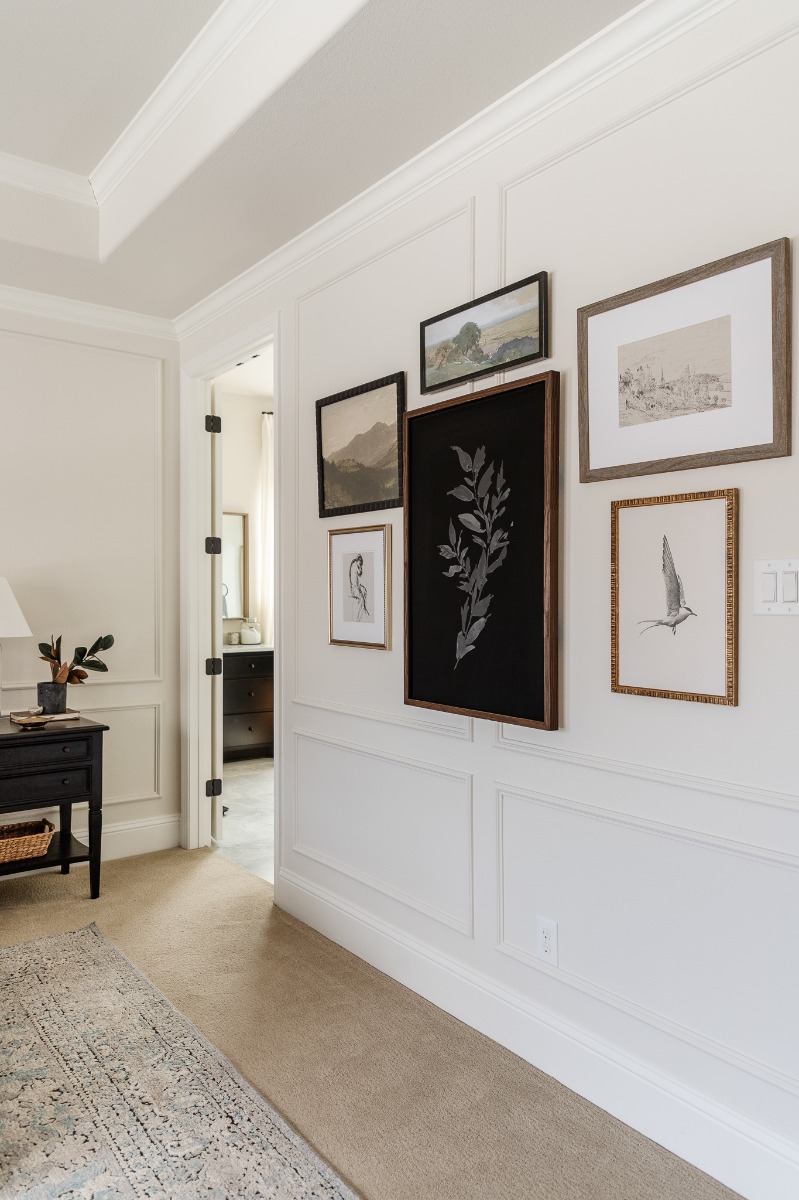 eclectic gallery wall