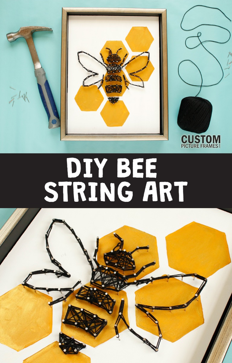 DIY Bee String Art Pinterest