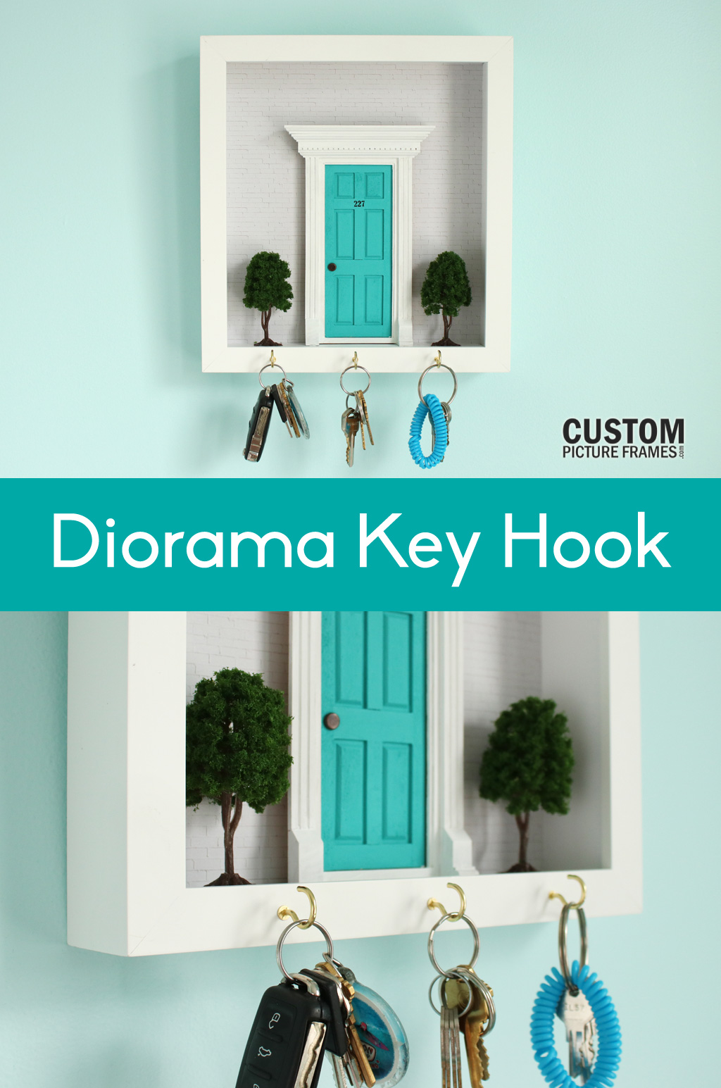 DIY Diorama Key Hook Pinterest