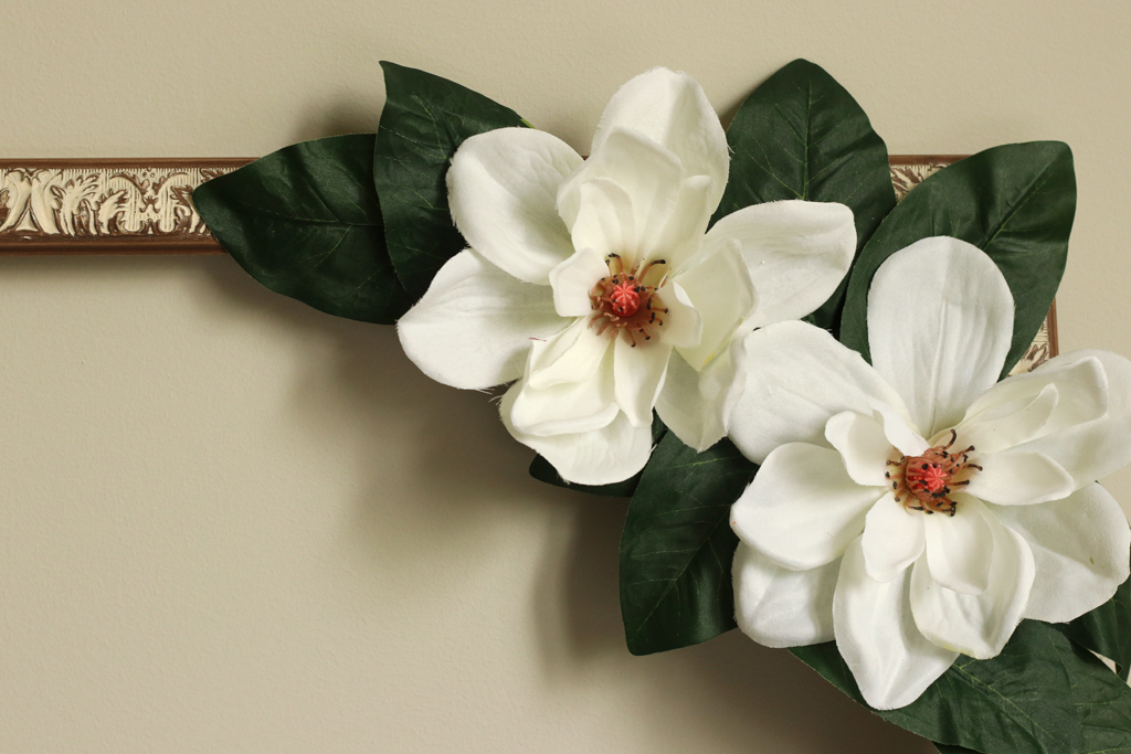 Floral Photo Booth Prop Close Up