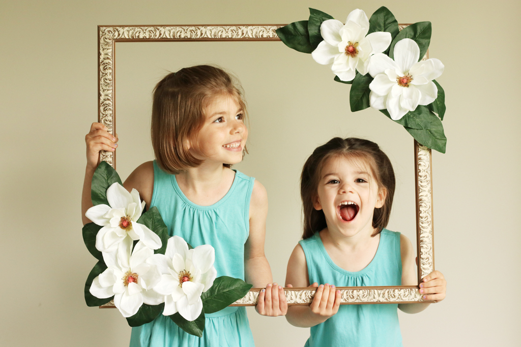 Floral Photo Booth Prop