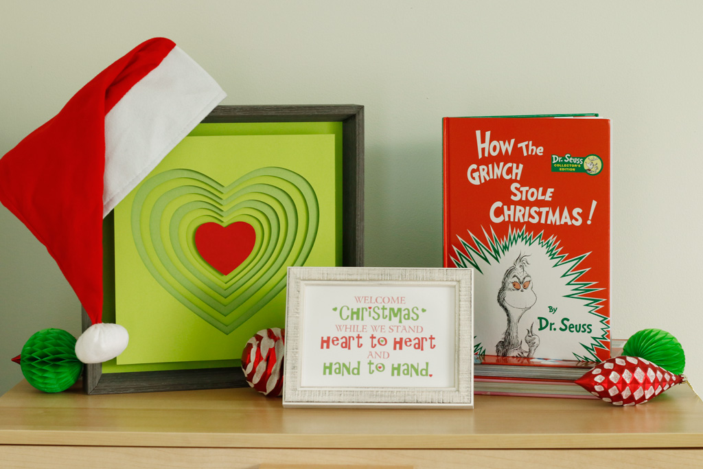 grinch shadow box