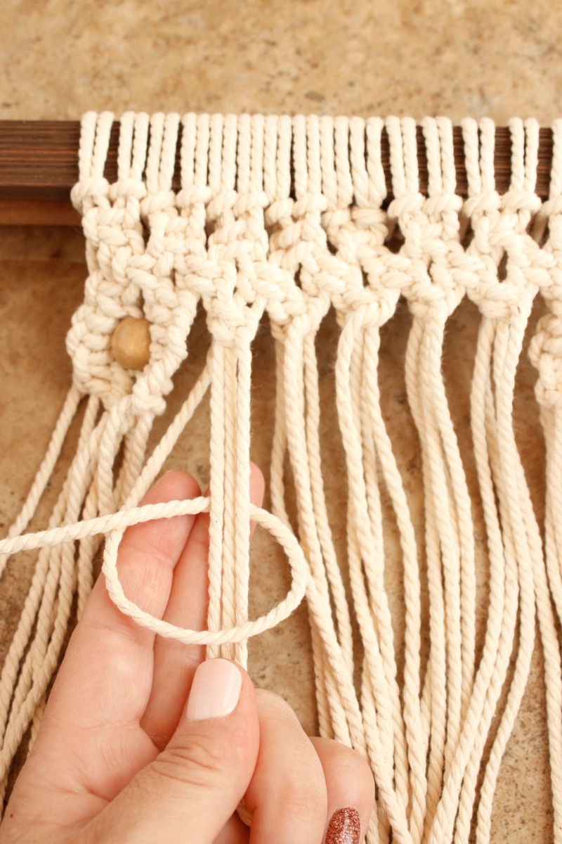 Spiral Knot Macrame Frame