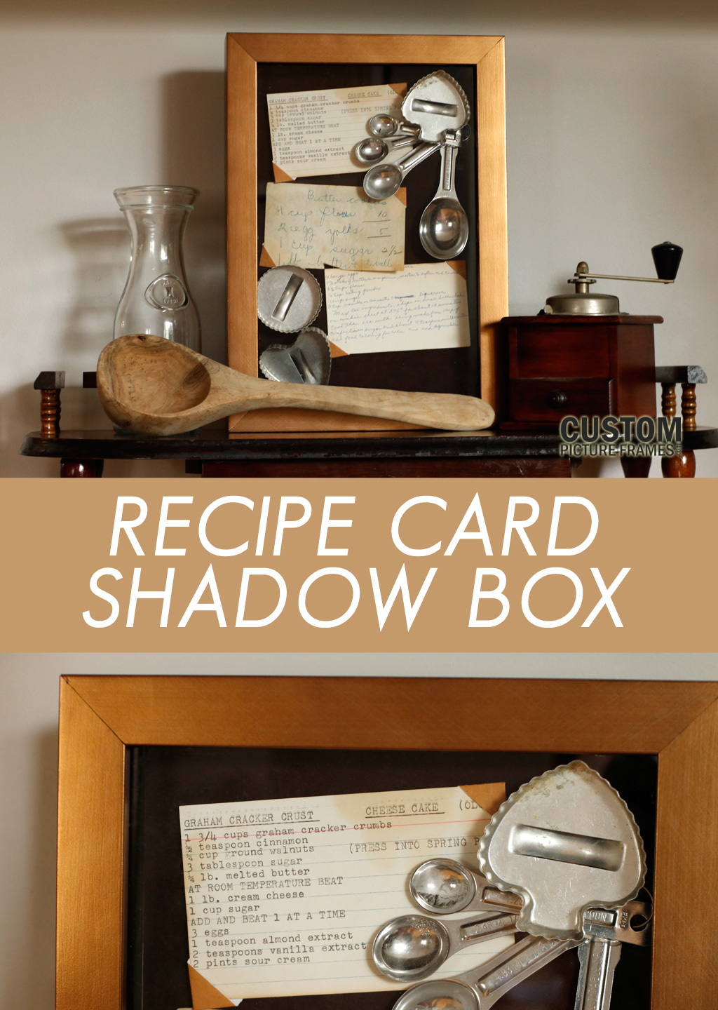 Recipe Box Shadow Box Tutorial Pinterest