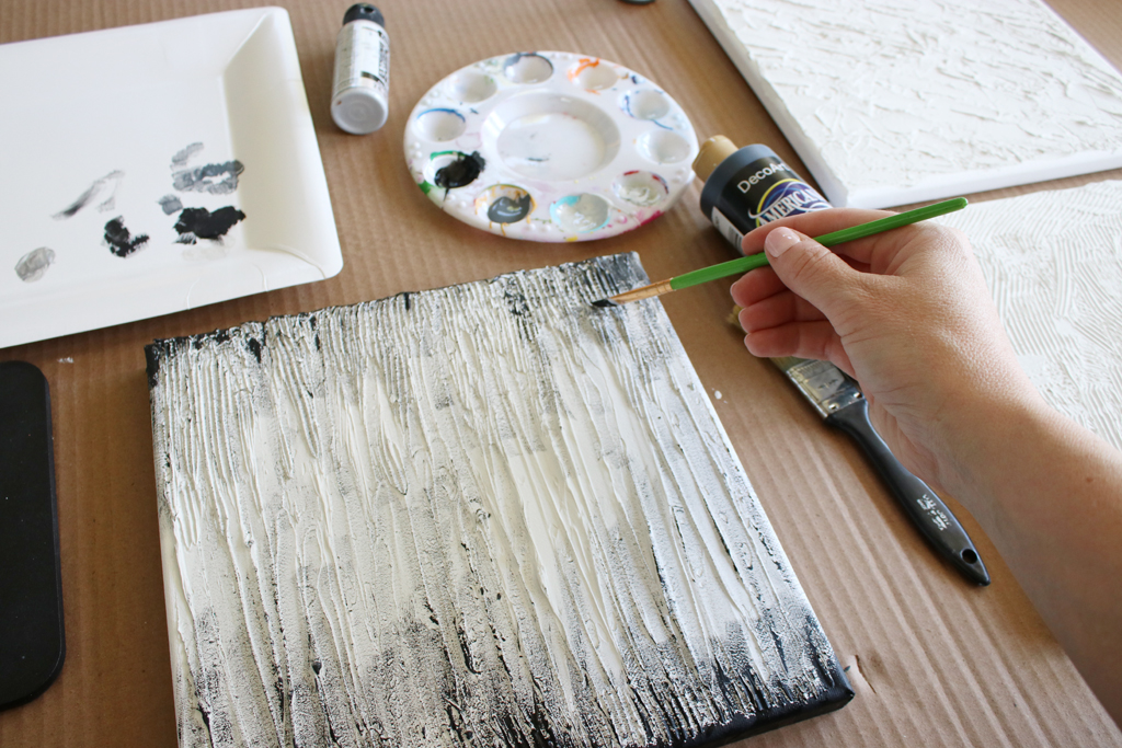 Textured Canvas Wall Art Step 5