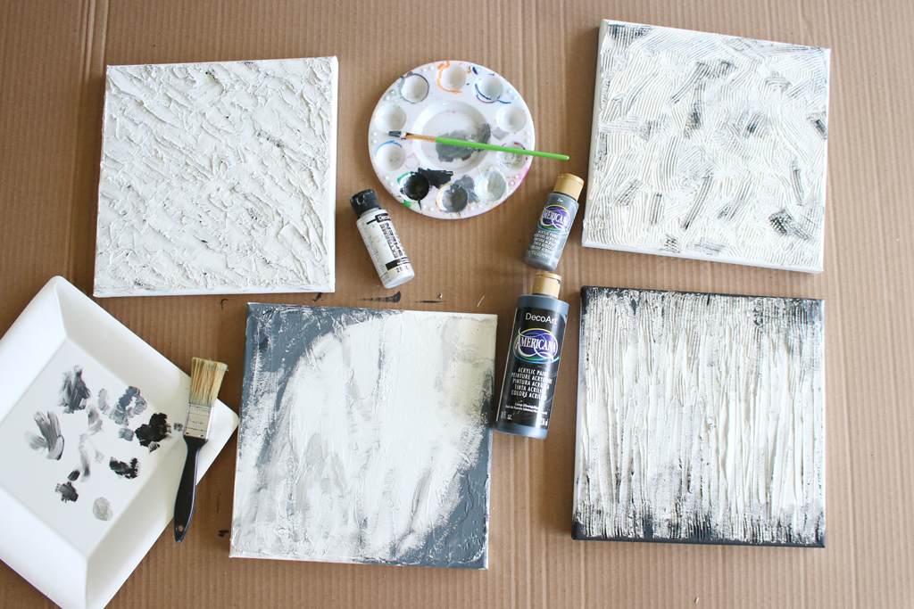 Textured Canvas Wall Art Step 6