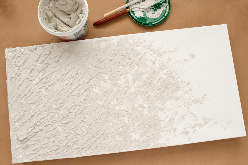 Joint Compound Textured Wall Art Step 1