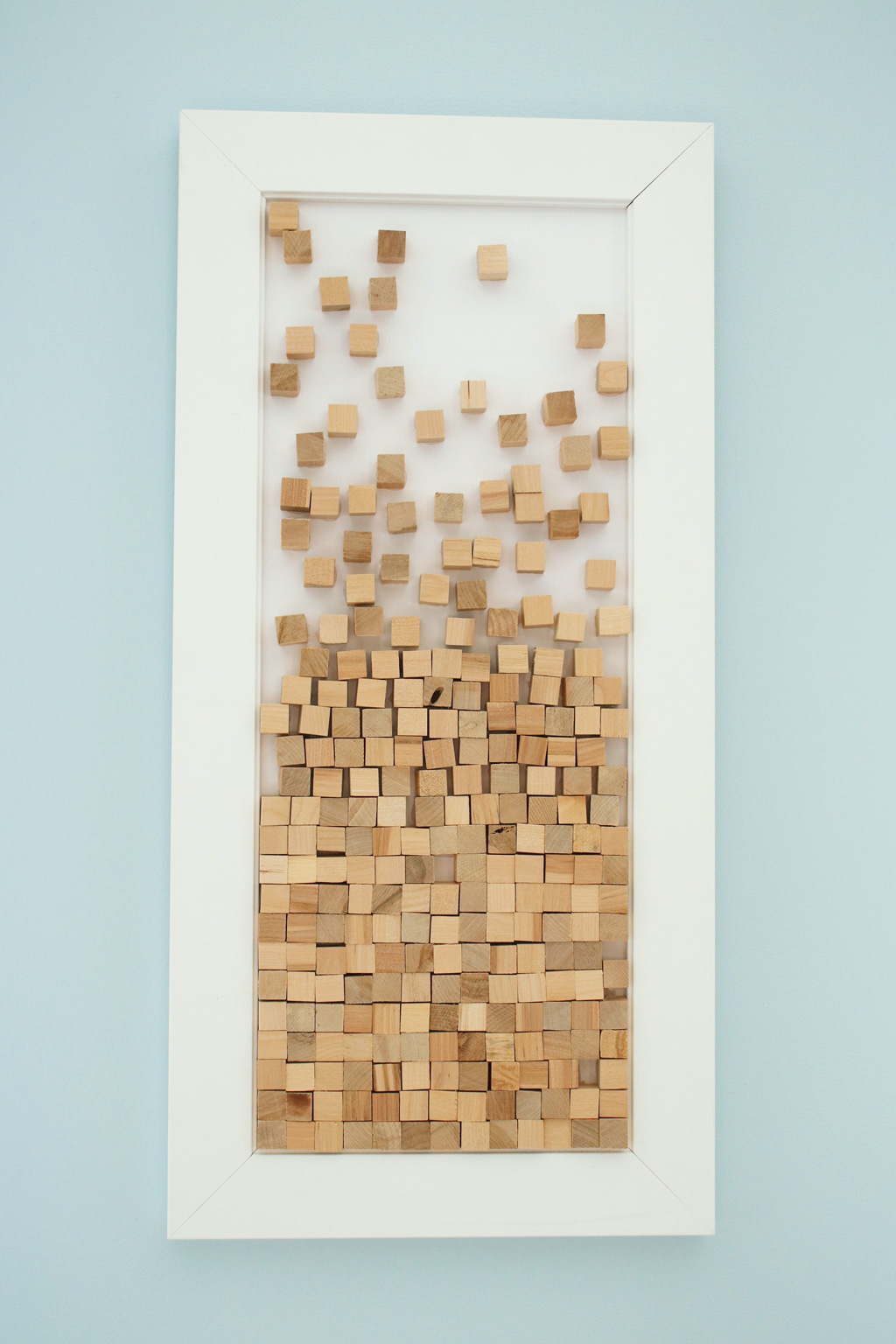 Wood Block Mosaic Vertical