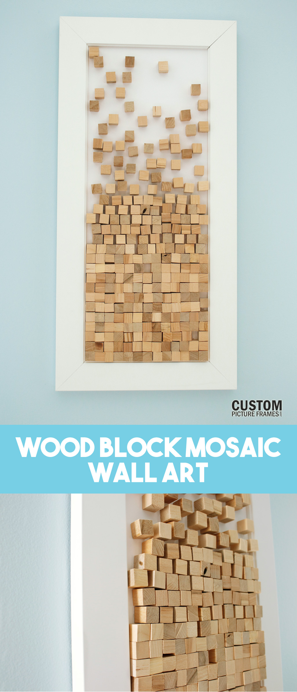 Wood Block Mosaic Art Pinterest